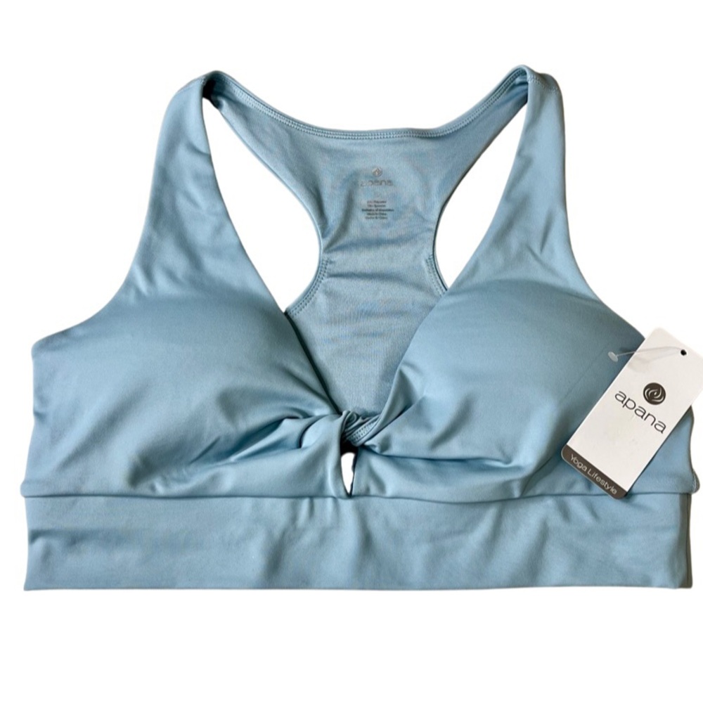 Apana Sports Bra Sz L New with Tags Wonderful Comfort For all Activities